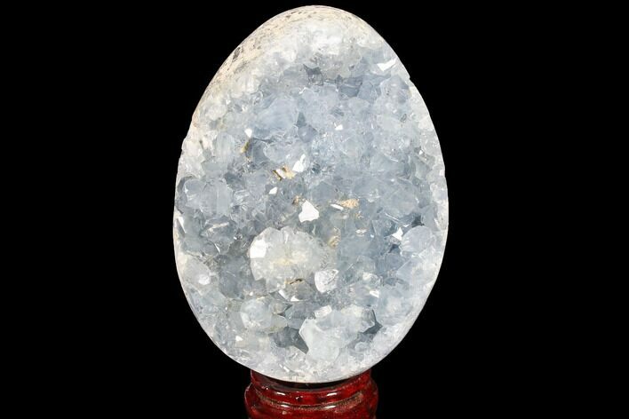 Crystal Filled Celestine (Celestite) Egg Geode #88315